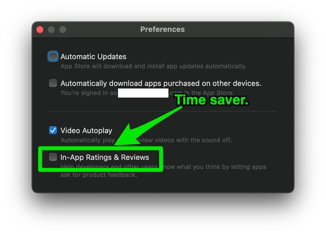 No more macOS software review requests. No more macOS software review requests.