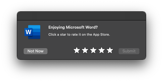 macOS Microsoft Review Request macOS Microsoft Review Request
